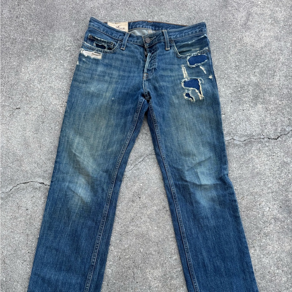 Hollister Slim Straight Medium Wash Mens 30 X 30 Denim Jeans